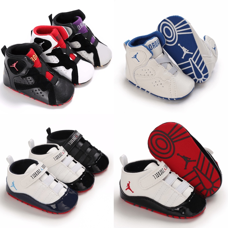 Baby Boy Shoes Jordan Basketball Sport Walking AntiSlip Newborn Walkers  Toddler Sneakers Christening | Shopee Philippines