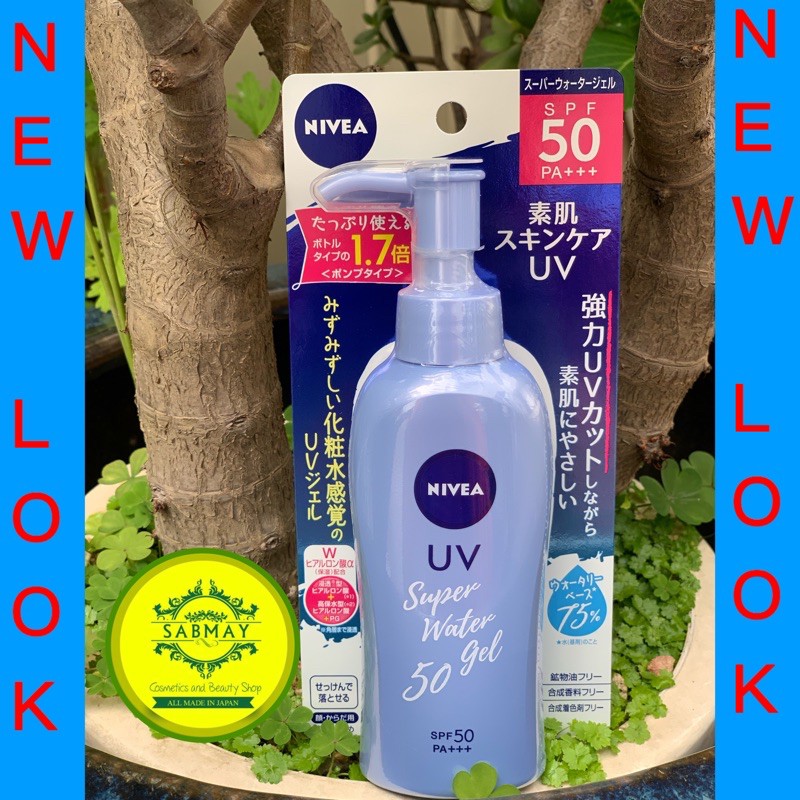 nivea water gel spf 50
