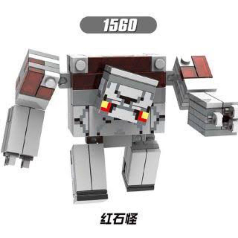 1pc Lego Minecraft Redstone Golem Action Figure Toys For Kids Shopee Philippines