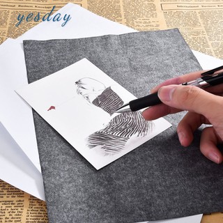 YD 100 Pcs Carbon Paper Transfer Copy Sheets Graphite Tracing A4 for Wood Canvas Art #5