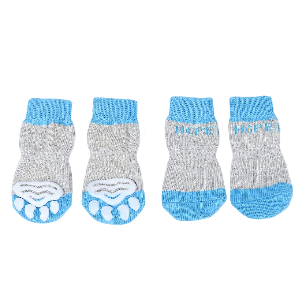 4pcs Puppy Cat Knited Socks Lovely Anti-slip Dog Socks Cute Cartoon Print Cats #3