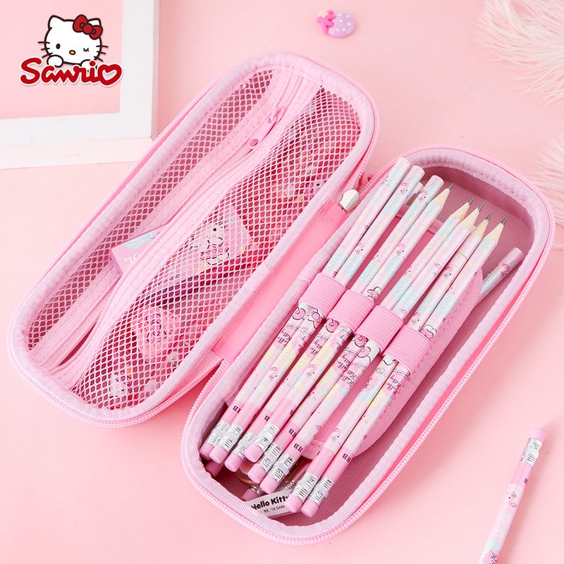 Hello Kitty primary school student pencil case girl quicksand cartoon ...