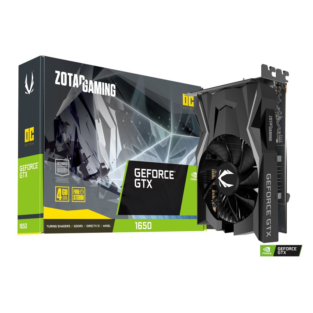 ZOTAC GEFORCE GTX 1650 OC EDITION 4GB GDDR5 128BIT GPU | Shopee 