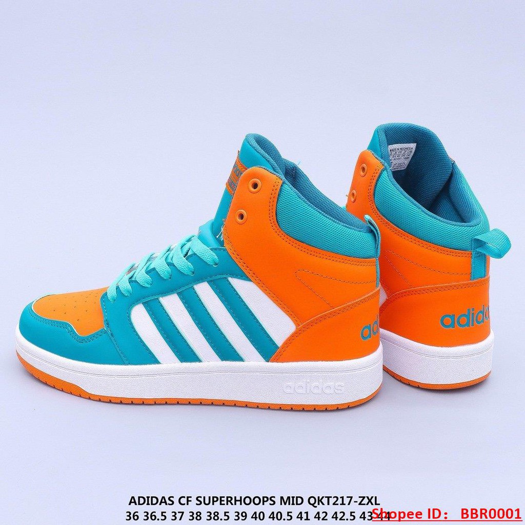 Adidas Cf Super Hoops Mid W NEO sports shoes orange green ofd6 | Shopee  Philippines