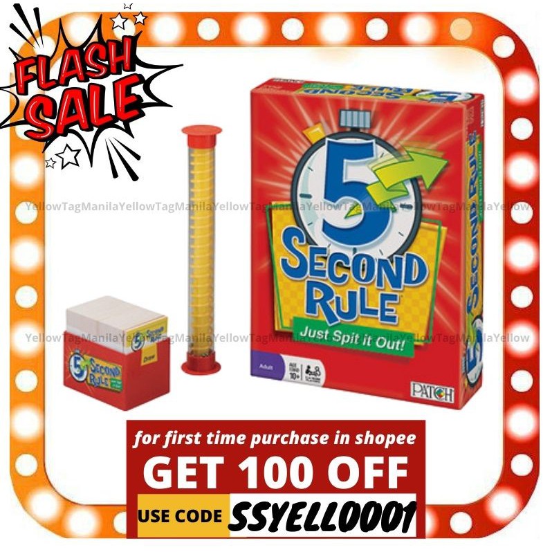 ⚡ 5 Second Rule Just Spit It Out Card Game⚡ Shopee Philippines 5004