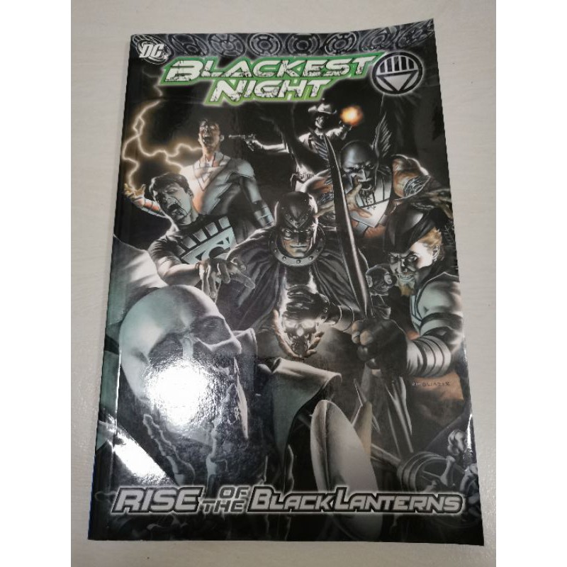 Dc Blackest Night Rise Of The Blacklanterns Comic Book Shopee Philippines