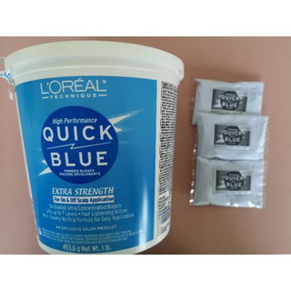 loreal blue powder bleach