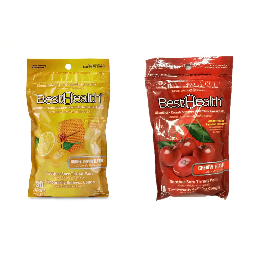BestHealth Menthol Cough Suppressant Oral Anesthetic 30 Drops Honey