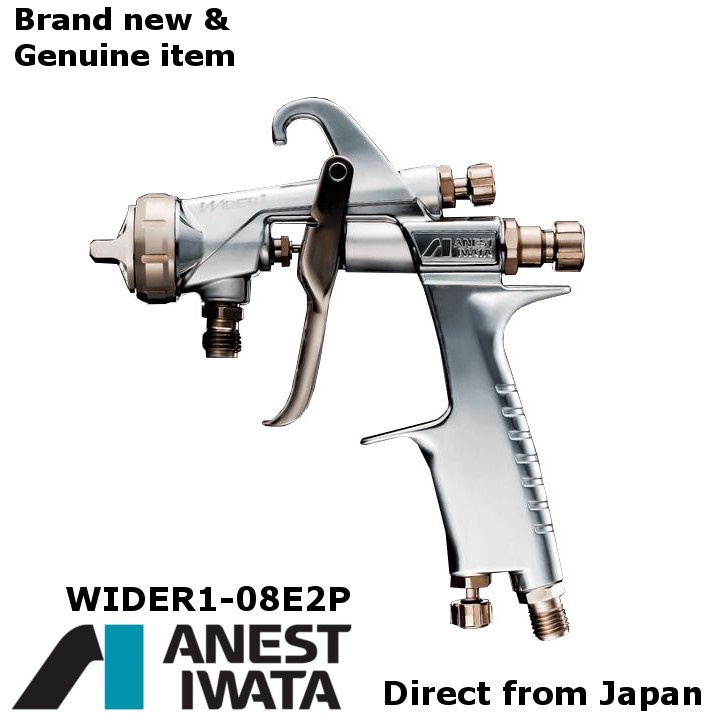 ORIGINAL ANEST IWATA WIDER1-08E2P 0.8mm without cup Pressure feed spray ...