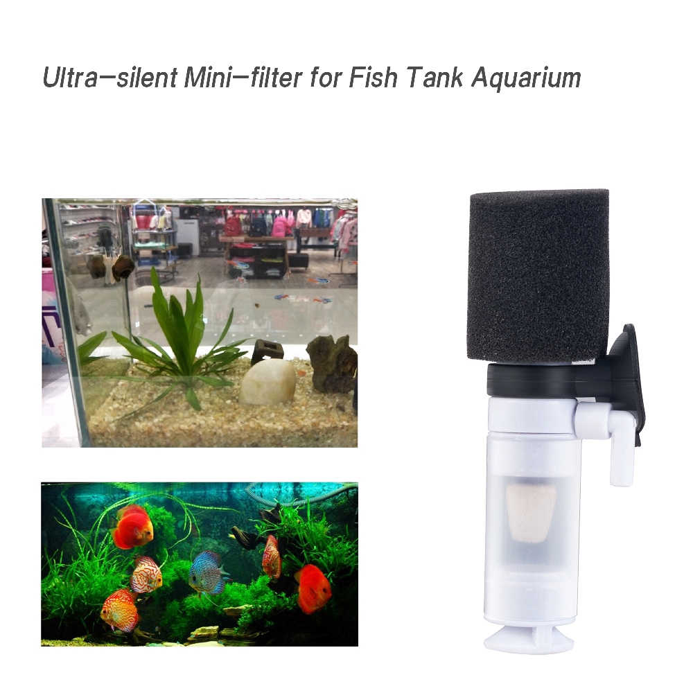 Mini Home Aquarium Filter Fish Tank Super Quiet Small Pneumatic