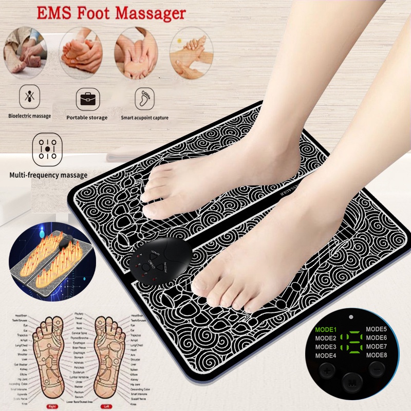 Electric EMS Foot Massager Foot Muscle Shaping Pad Reflexology Foot