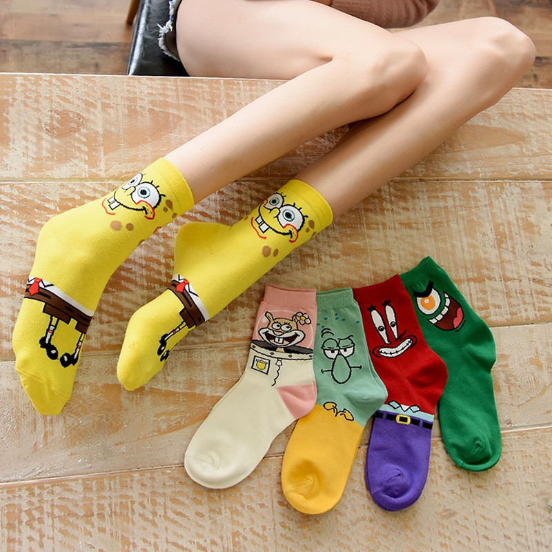 spongebob basketball socks