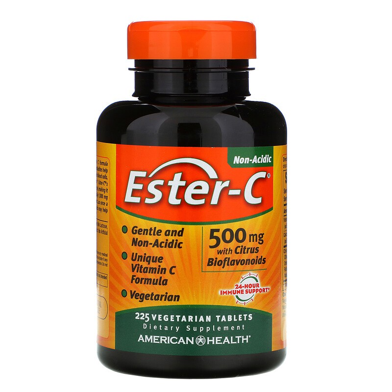 EsterC 500mg Vitamin C with Citrus Bioflavonoids, 225 Vegetarian
