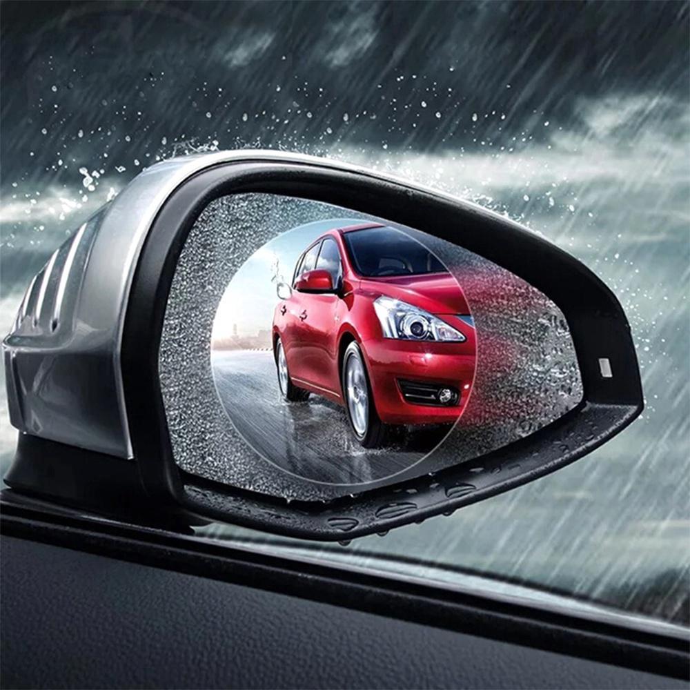 Car Rearview Mirror Waterproof Fog Protector Film/ Clear Window Film Antifog AntiGlare Sticker