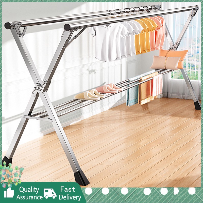 stock[Reinforcement] Foldable Sampayan Foldable Clothes Drying Rack