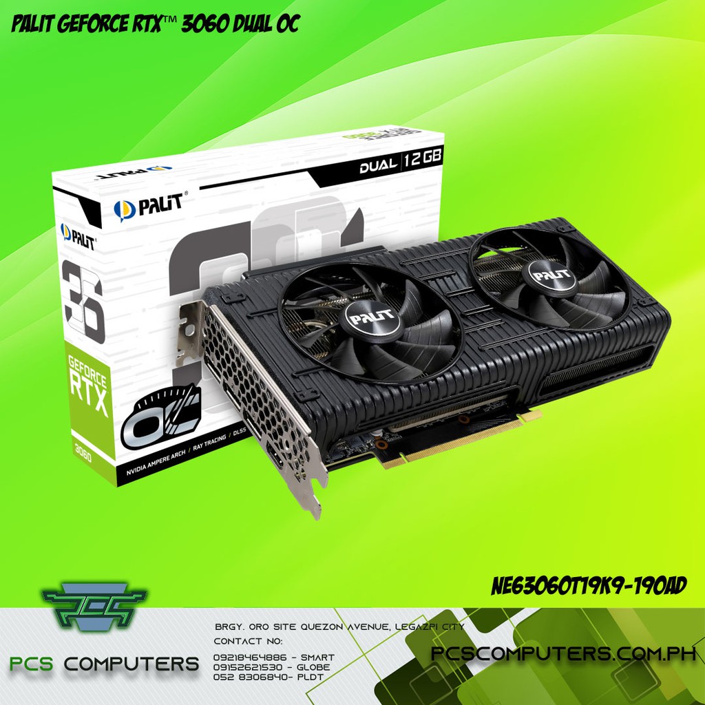 Palit GeForce RTX 3060 Dual OC | Shopee Philippines