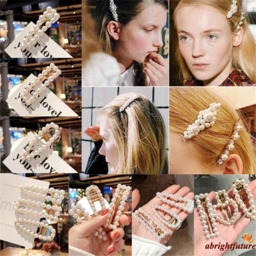 Rab Pearl Flower Crystal Hair Pins Clips Bridesmaid Side Shopee