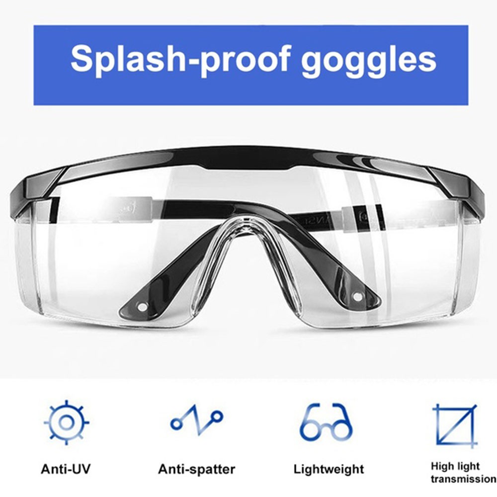 splash resistant safety goggles