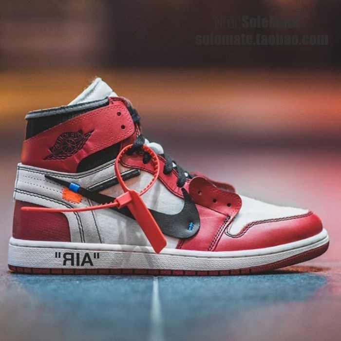 The New Nike X Off White Air Jordan 1 Aj 1 The 10 Chicago Ow Joint On Jordan  | Shopee Philippines