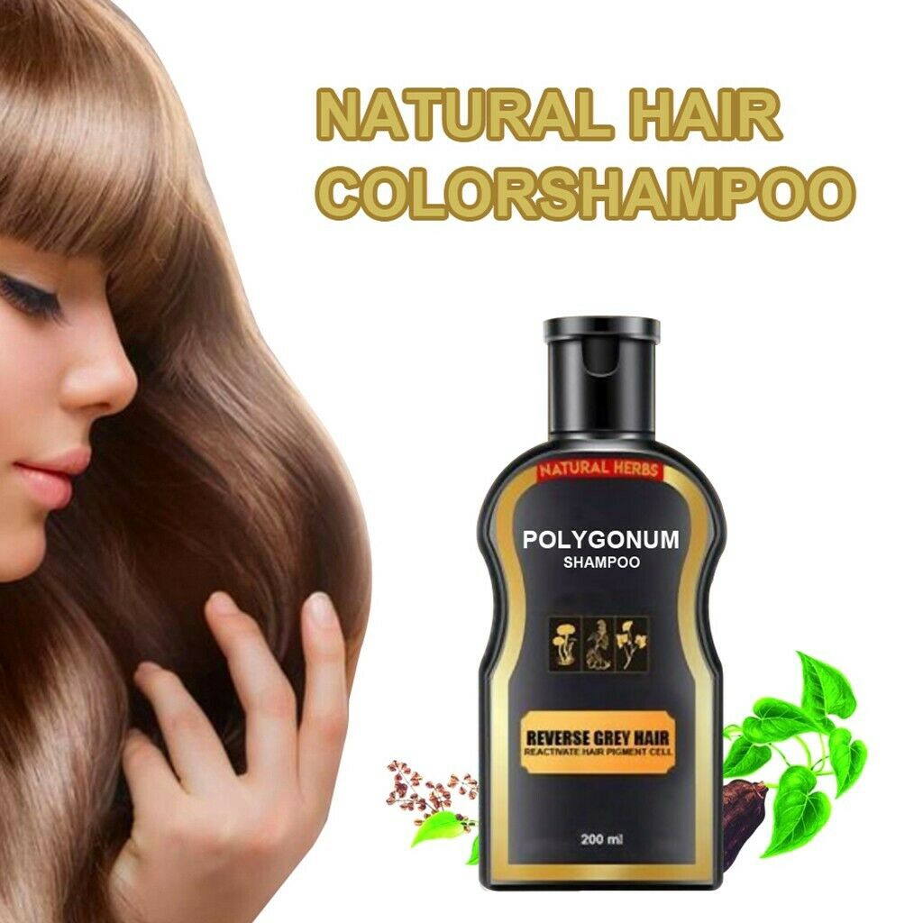 200ml Reverse Grey Hair Darkening Natural Polygonum Shampoo Shopee Philippines