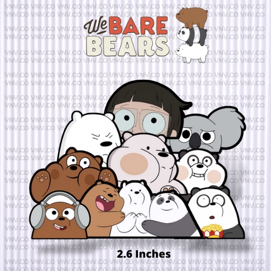 We Bare Bears Sticker 26 Inches Vinyl Sticker W Freebies High Quality Laminated Shopee 5571