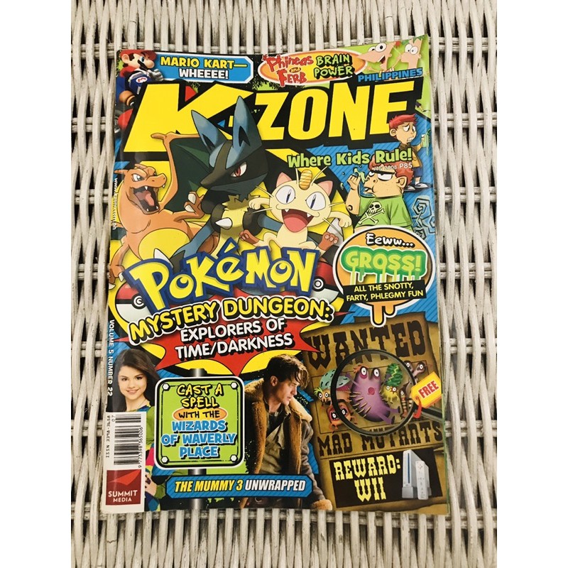 Pre Loved K Zone Magazine July 08 Vol 5 No 22 Issue Pokemon Cover Shopee Philippines