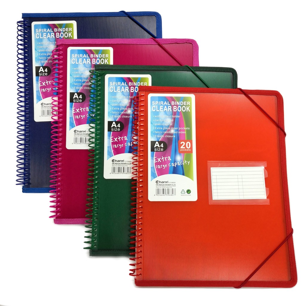 SPIRAL BINDER CLEARBOOK with GARTER LOCK Shopee Philippines