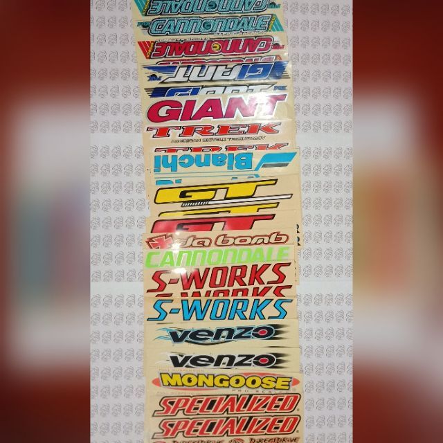 bmx brand stickers