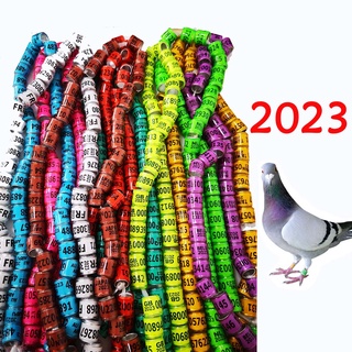 50Pcs 2023 Years Pigeons Foot Ring 8*11mm Pigeons foot ring Parrots Leg Rings Birds Training Tool with numbers