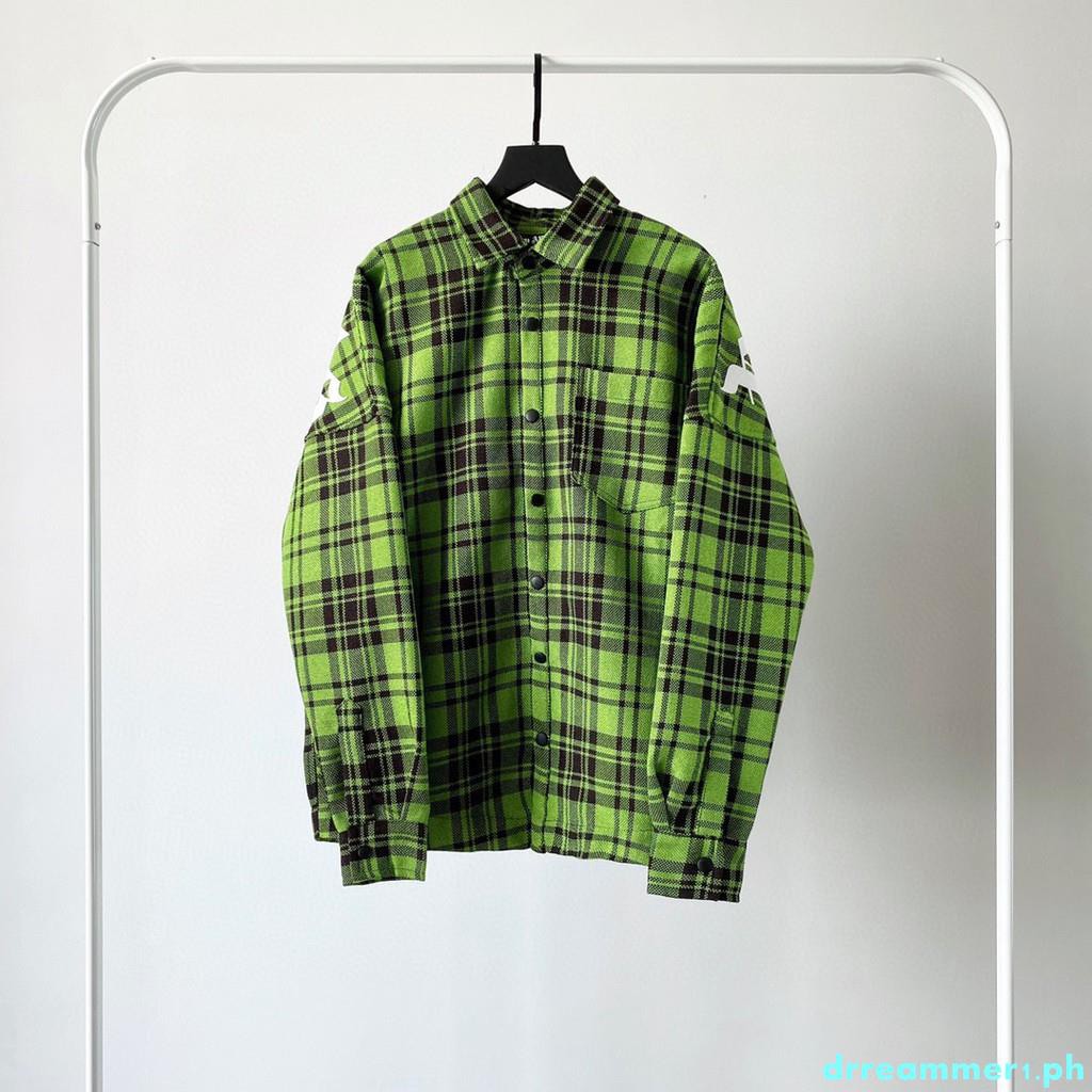 palm angels green shirt