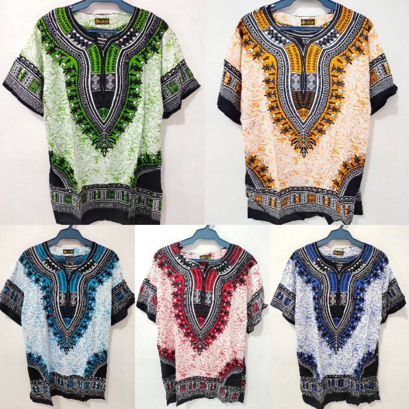 DASHIKI/BOHEMIAN/AFRICAN/INDIAN/BATIK/BOHO SHIRT (UNISEX) | Shopee ...