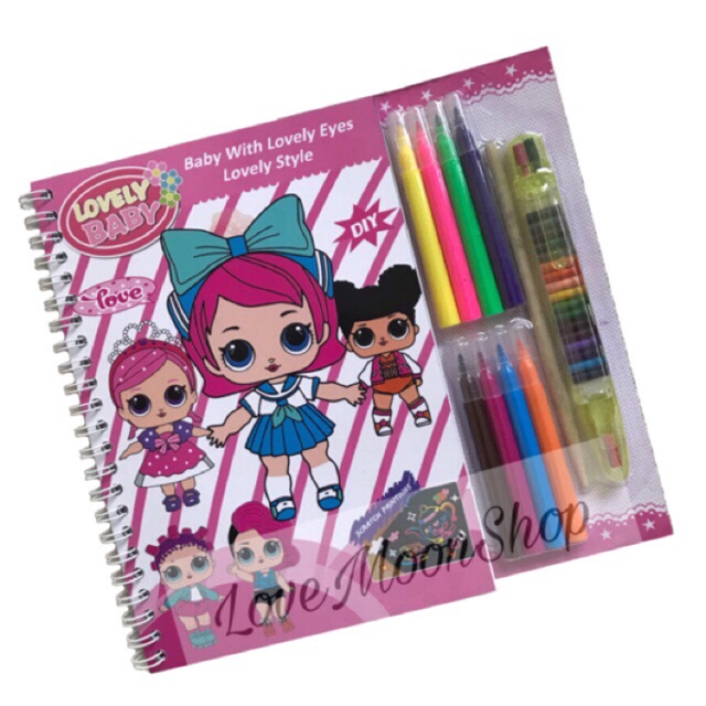 lol doll stationery set