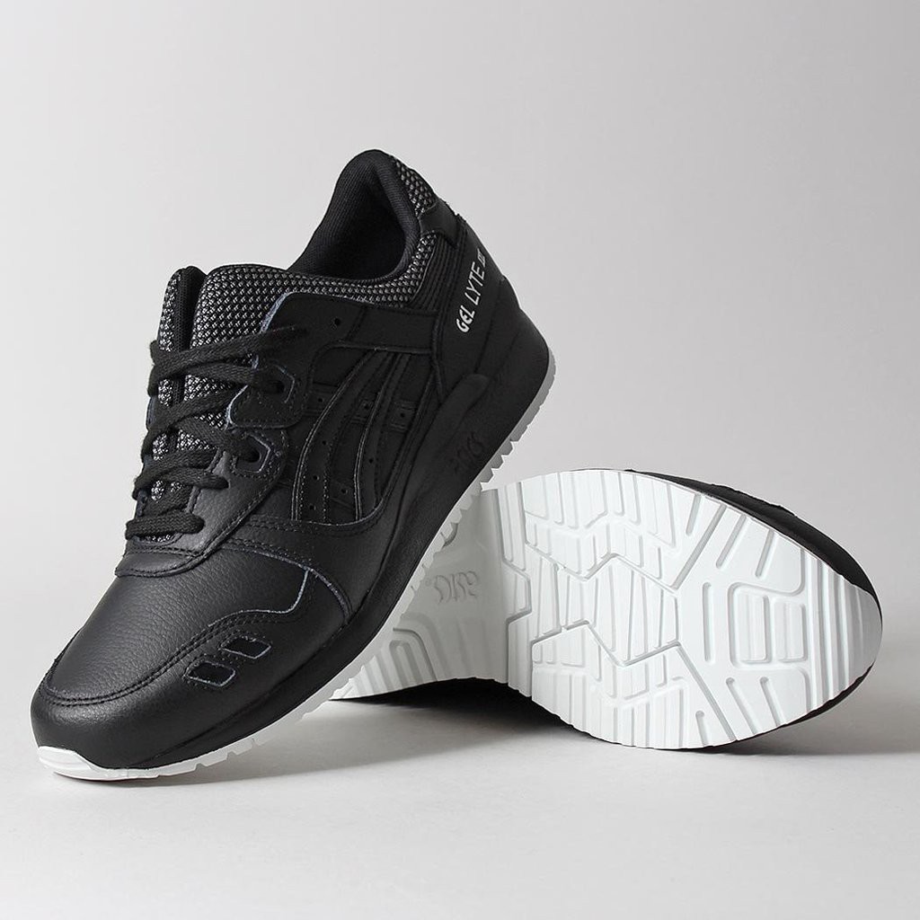 asics gel lyte 3 black black