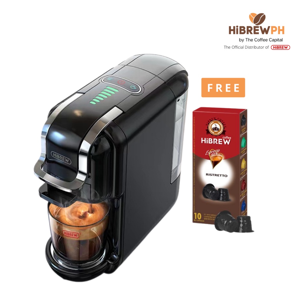HiBREW 5 in 1 Capsule Coffee Machine Hot/Cold Dolce Gusto Milk
