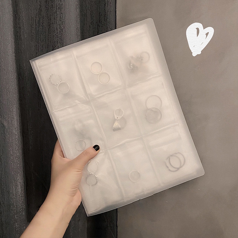 Transparent Jewelry Storage Bag Sealed Antioxidation Multigrid