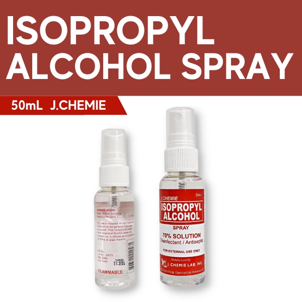 Isopropyl Alcohol Spray 70 Jchemie 50ml Shopee Philippines 0245