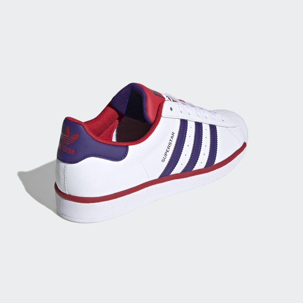 adidas superstar white scarlet