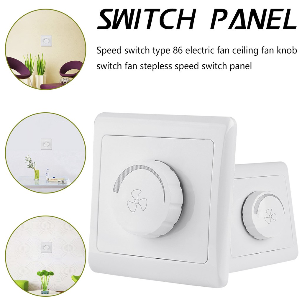 Ceiling Fan Speed Control Switch Wall Button Dimmer Switch