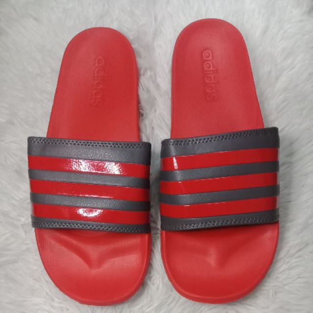 mens red adidas slides