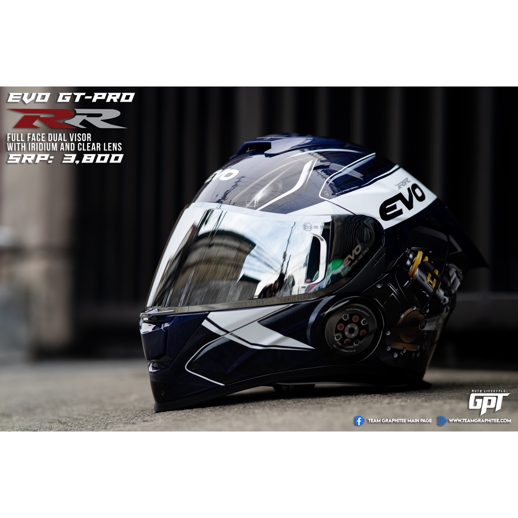 EVO HELMET GT PRO RR FF (DUAL VISOR) Shopee Philippines
