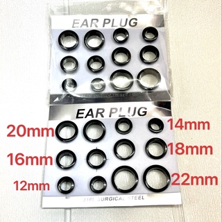 Pair/Pad Acrylic Ear Plugs Non allergic Tunnel Earrings Ear Piercing Expander Fashion Punk jewelry #8