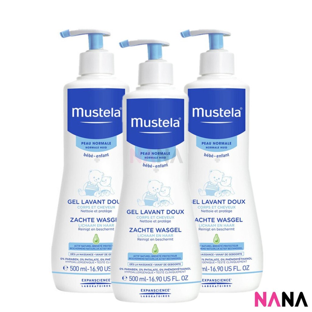 mustela body wash and shampoo