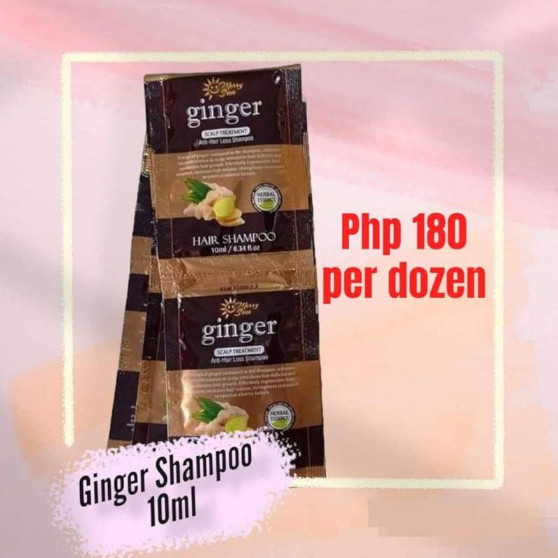 LEGIT GINGER SHAMPOO 10ML SACHET ANTI HAIR FALL HAIR LOSS SCALP