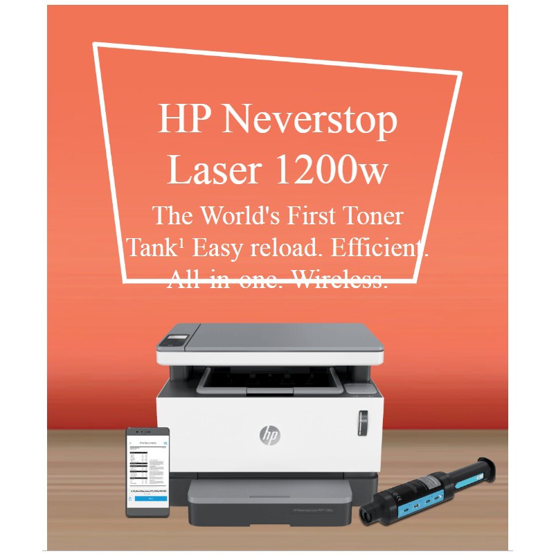 HP Neverstop Laser MFP 1200w Monochrome Printer Shopee Philippines