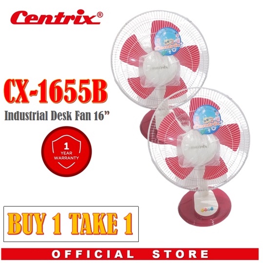 BUY 1 TAKE 1 CENTRIX Electric Desk Fan 16' CX1655B Shopee Philippines