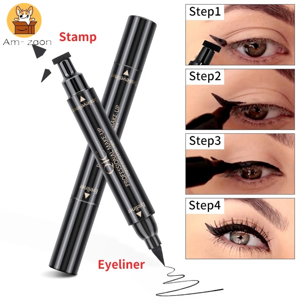 2 In 1 Eyeliner Liquid Eyeliner Liquid Eyeliner Makeup Pen Stamp Pen Stamp Eyeliner Waterproof 