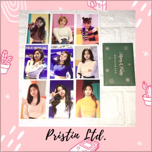 Twice Merry Happy Monograph Photocards Member Shopee Philippines