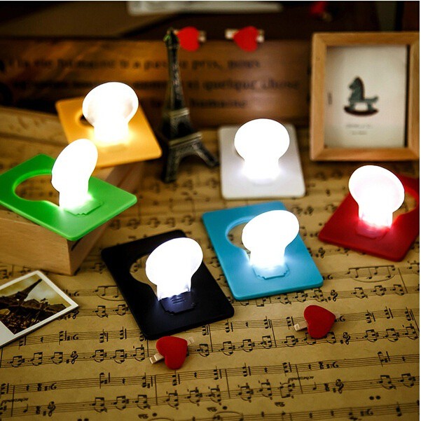 Ultra-thin card light LED card light wallet night light lamp | Shopee  Philippines