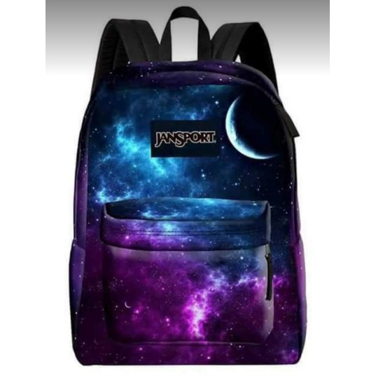 jansport purple galaxy backpack