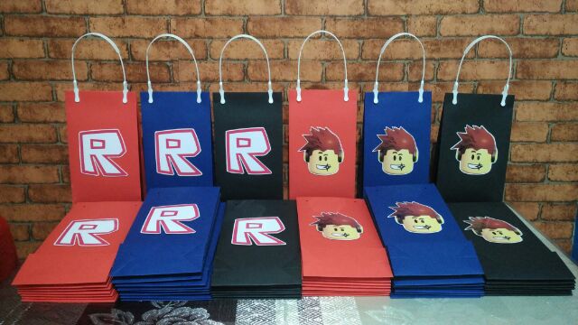 Roblox Themed Loot Bag Php35 Each Shopee Philippines - roblox treat bagcandy treat bagscandy loot bagbirthday loot bag